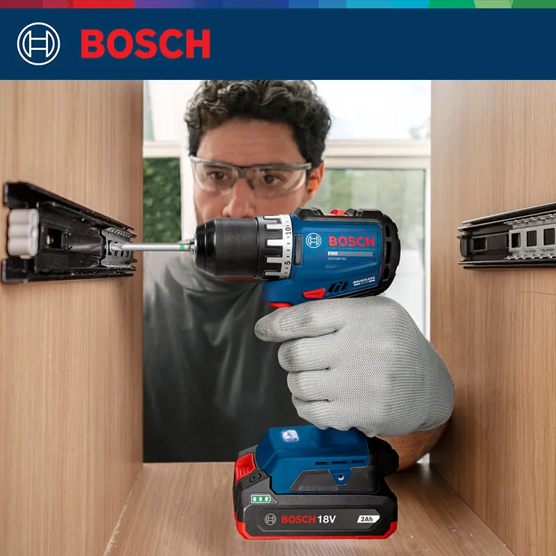 Brushless Cordless Electric Drill 18V - BOSCH GSR 18V-52 PRO Akku-Bohrschrauber Bürstenloser