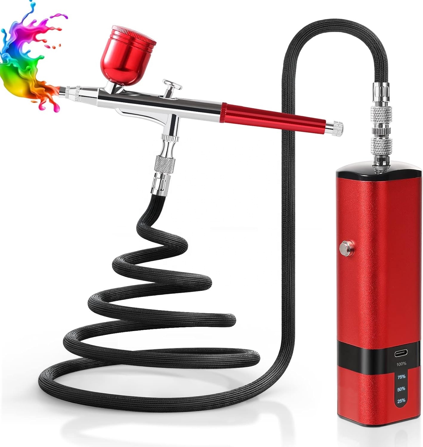 Airbrush-Set mit Kompressor, 3 – Airbrush Kit With Mini Compressor Bewertung und Preis