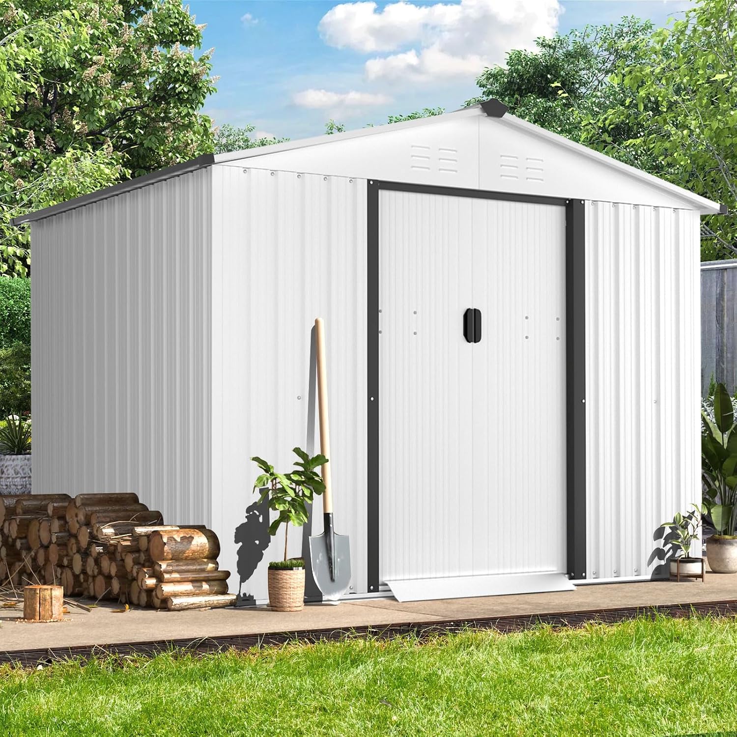 Gartenschuppen 6x8 FT mit Schi – Garden Tools Bewertung und Preis