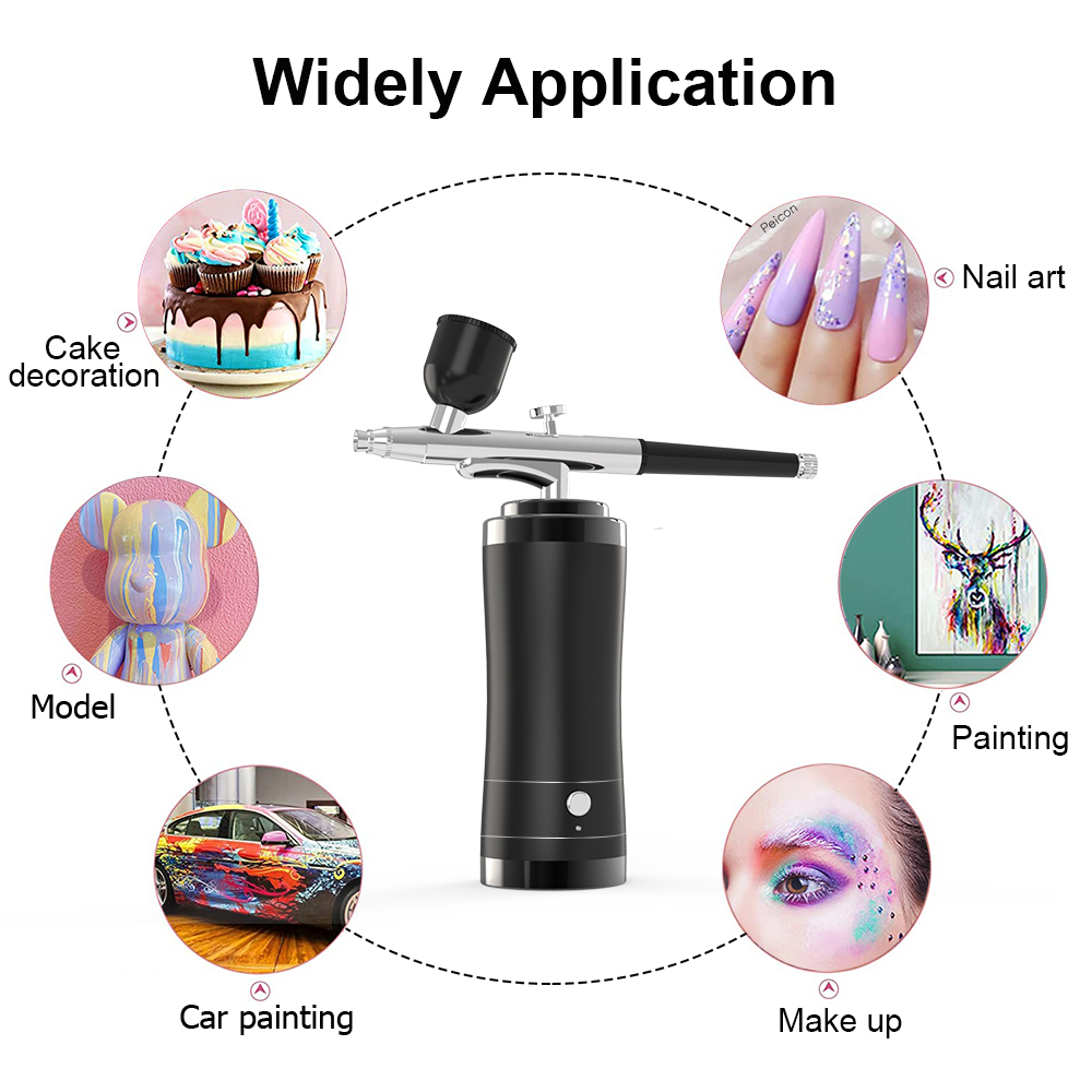 Airbrush Akku-Airbrush-Set mit – Airbrush Kit With Mini Compressor Bewertung und Preis
