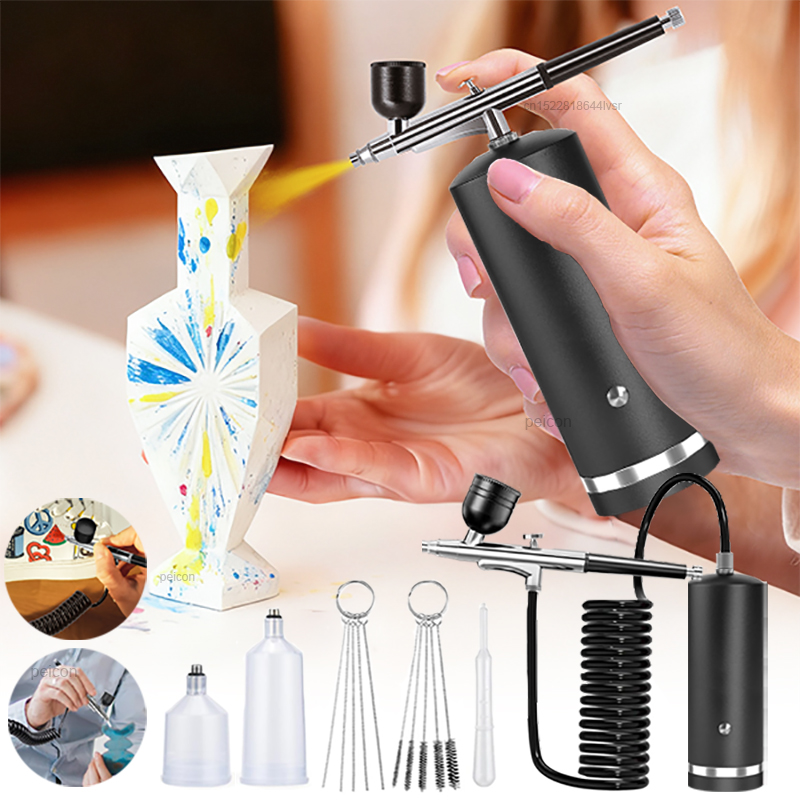 Airbrush mit Kompressor Farbsp – Airbrush Kit With Mini Compressor Bewertung und Preis