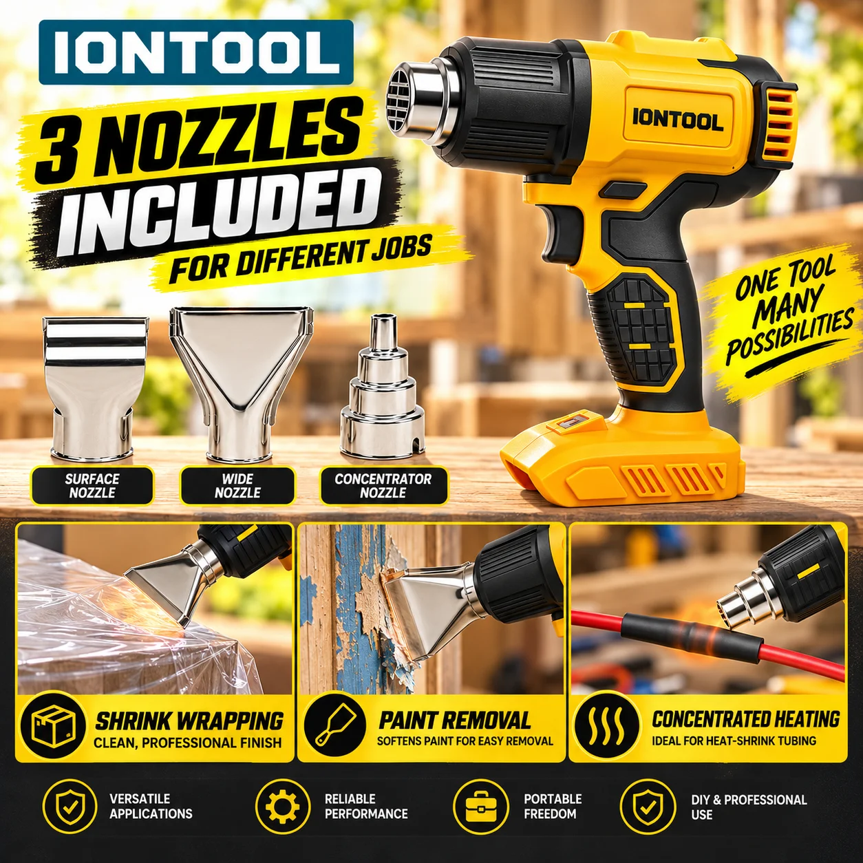 IONTOOL Akku-Heißluftpistole 5 – Cordless Heat Gun For Shrink Tubing Bewertung und Preis