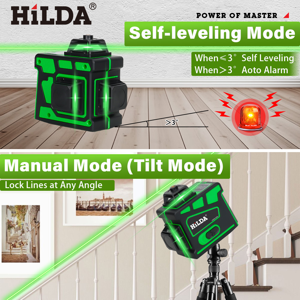 HILDA 16/12 Linien Superleistu – Laser Level 16 Lines 4D Green Bewertung und Preis