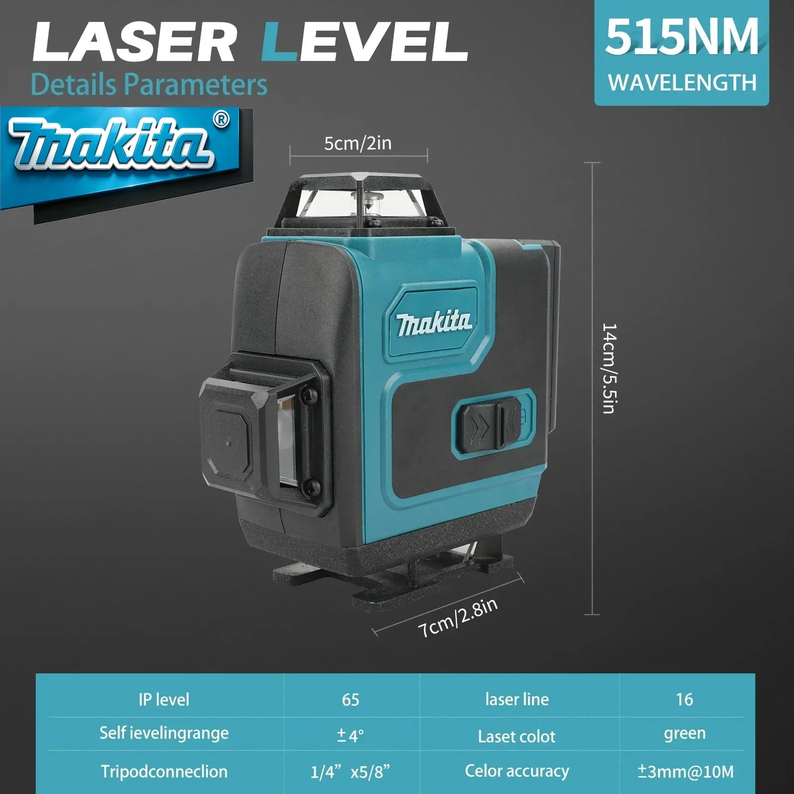 5,0 Ah Max Makita 40V Akku Mak – Laser Level 16 Lines 4D Green Bewertung und Preis
