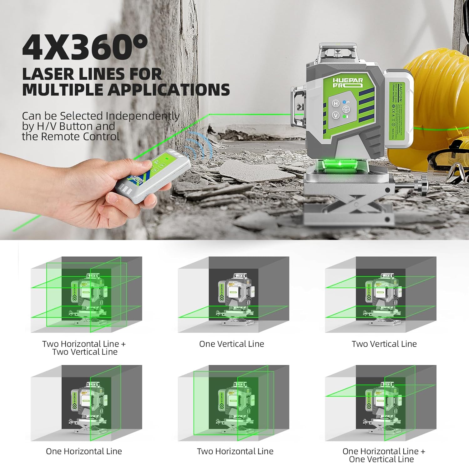Huepar Professional 4D-Kreuzli – Laser Level 16 Lines 4D Green Bewertung und Preis