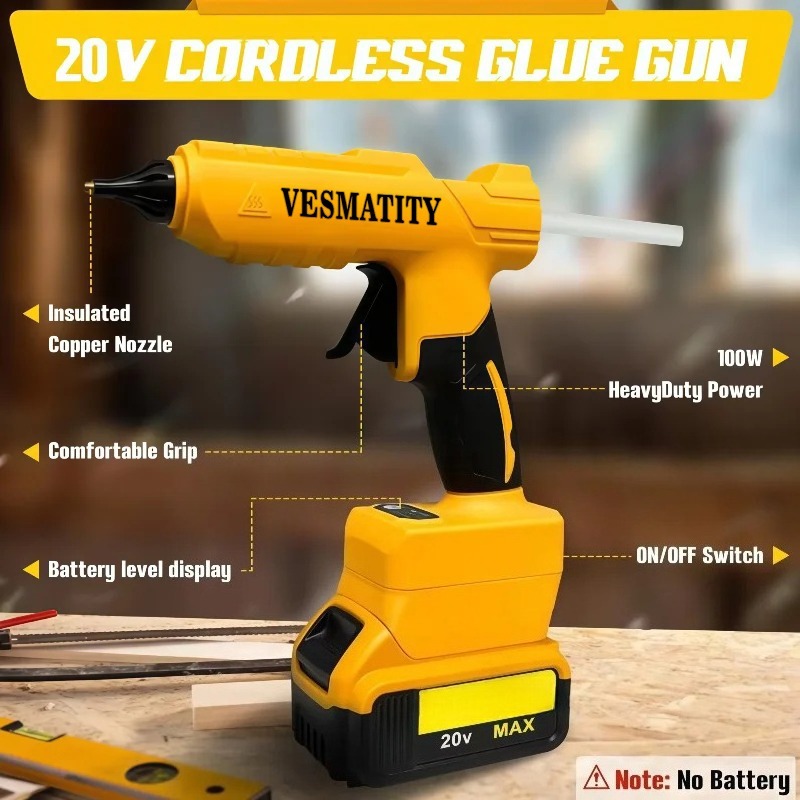 Kabellose elektrische Heißkleb – Hot Melt Glue Gun Cordless Bewertung und Preis